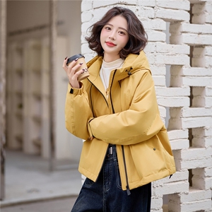 爆《2025冬季新款连帽90绒冲锋衣短款羽绒服休闲时尚，简约大气》图片
