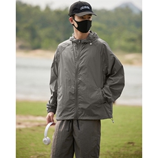 夏季薄款UPF50+防紫外线皮肤衣男宽松钓鱼防晒服套装2360-682-P55，男装休闲套装，星座1403A