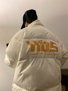 烫金大字母棉服2025新款港风棉袄棉衣男女面包服男装外套3324-P88图片