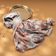 高端水溶印花精纺纯山羊绒围巾大披肩女流苏2025秋冬新款围巾围脖，商品下架区，江帆羊绒