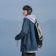 B225-W8582-P108-X138-连帽牛仔-棉75.8%粘纤14.9%聚醋纤维9.3%，男装卫衣，电商B225