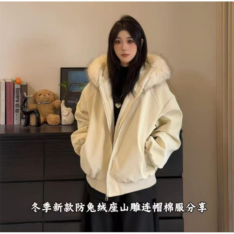 现货大毛领配色可拆卸连帽加绒皮夹克M6868-特P100网图,男装夹克,星座1213