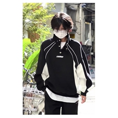 秋冬加绒卫衣男韩版新款圆领宽松上衣chic港风潮流WY028-P60，男装卫衣，星座308B-2