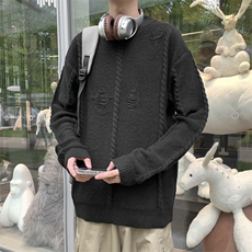 痞帅半高领毛衣男款秋冬季潮流针织衫内搭休闲打底上衣MY6003-P48，男装针织衫/毛衣，星座308B-1