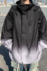 港风山系防水冲锋衣渐变色夹克男：聚酯纤维JK77088P85控128，男装夹克，星座227-7