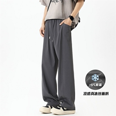 2025春季新款无影墙大码立体拼接真冰丝裤M-5XHK25153-特P40，男装休闲裤，电商A022