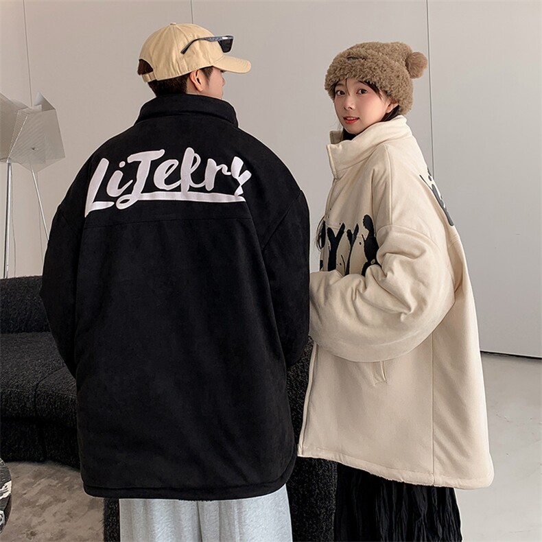 内里加绒棉衣男麂皮绒立领棉袄情侣棉服3363-P80控118,男装棉衣,星座207