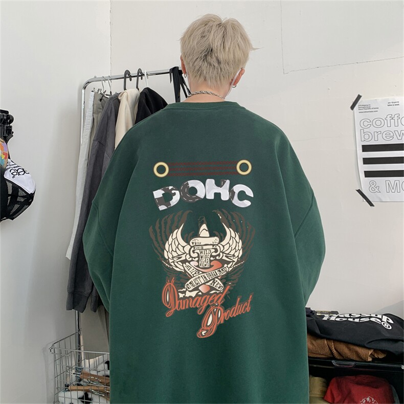 特P25控48秋冬新款男士圆领卫衣宽松休闲日常百搭上衣WQ2425,男装卫衣,电商B370