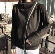 火爆拉链开衫卫衣，女装卫衣/绒衫，菲库feiku
