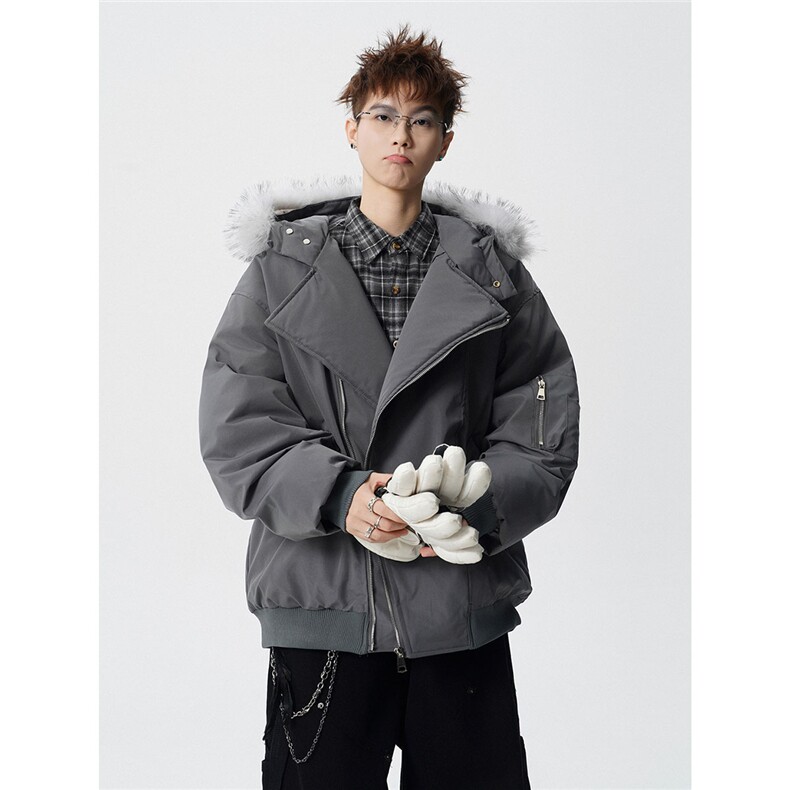 有90绒报告可拆卸毛领羽绒服派克服标90绒78197P268控428，男装羽绒服，星座226-1