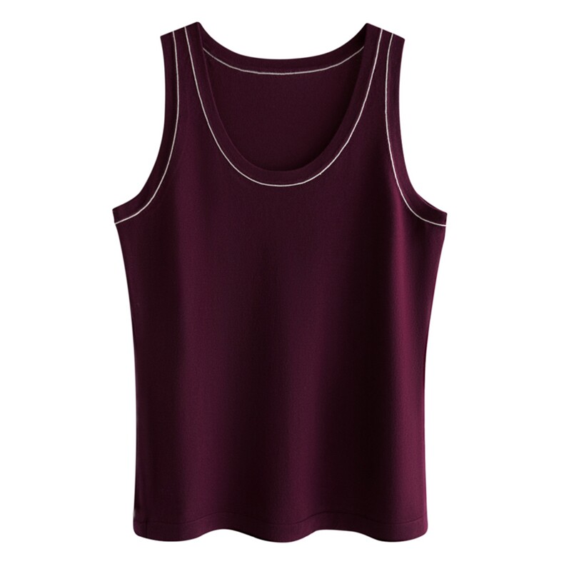 天丝莱赛尔夏季薄款针织背心女内搭圆领韩版通勤简约修身无袖打底，女装背心吊带，东远绒业