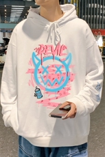 WY2178-P35加绒款-P40纯棉连帽卫衣男大码运动帽衫宽松薄外套男，男装卫衣，电商A040