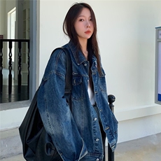 春秋情侣款牛仔外套夹克潮流宽松韩版港风新款休闲百搭衣服褂子衣，男装工装外套，星座302B