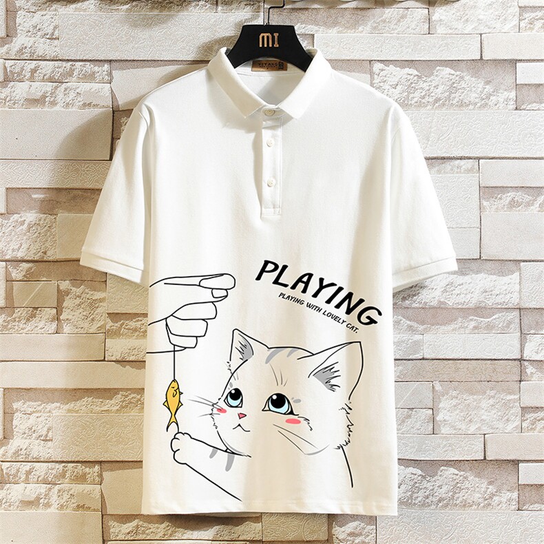 PL57129P35翻领短袖polo衫男大码胖子半袖t恤男有领保罗衫，男装Polo衫，电商A040A