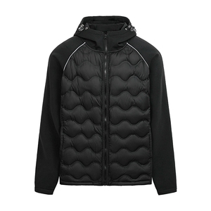 冬季开衫连帽拼接轻薄保暖羽绒服90白鸭绒 XZ309 Y95657  P125图片