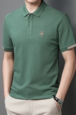 夏季新款男士纯棉翻领短袖t恤中年有领男装上衣服休闲POLO衫，男装T恤，电商B212（原钱塘6029）