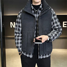 新标90绒男士真两件羽绒服马甲可拆卸外套(两件装)5063-P335，男装羽绒服，电商B338