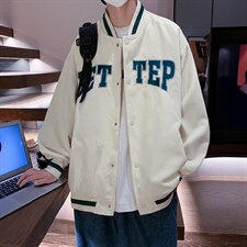 夹克外套男春秋季美式复古棒球服ins港风潮流上衣W5431-P55，男装夹克，星座512-2