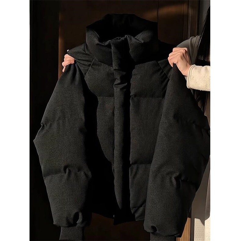 直播现货原版高品质冬季美式帆布皮棉服立体纹理加厚棉衣外套图片