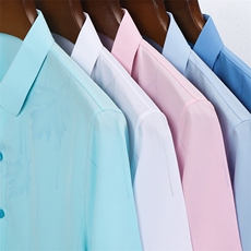 夏季男士短袖衬衫青年休闲绅士修身衬衣免烫商务，男装衬衫，电商B360