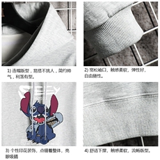 WY2038-P35加绒款-P40纯连帽卫衣男大码运动帽衫宽松薄网格，男装卫衣，电商A040A
