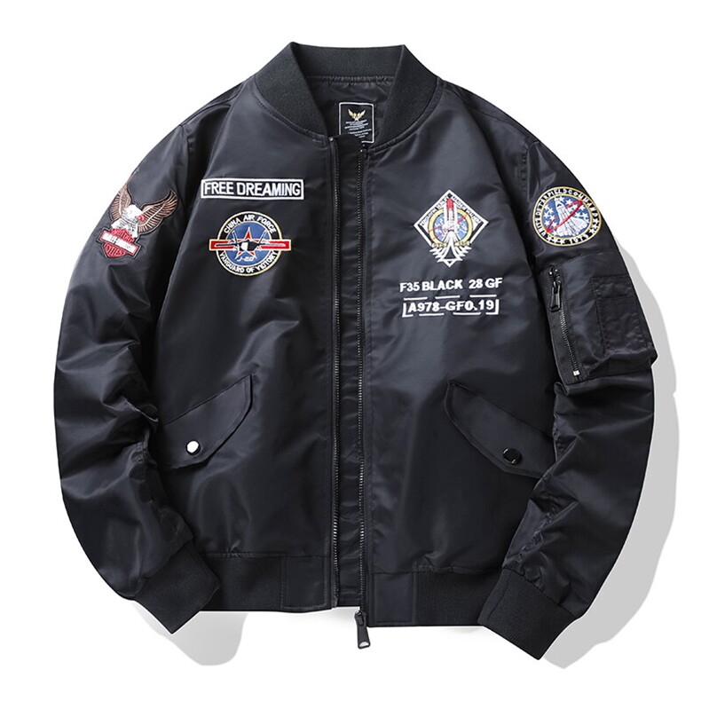 加棉美式潮牌宽松版型飞行服时尚潮牌户外运动休闲,男装夹克,星座210-5(原414-2)
