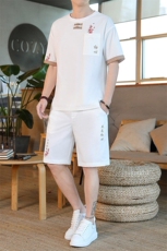 夏季短袖套装五分裤套装休闲新款风中式男，男装休闲套装，星座1206（原A206）