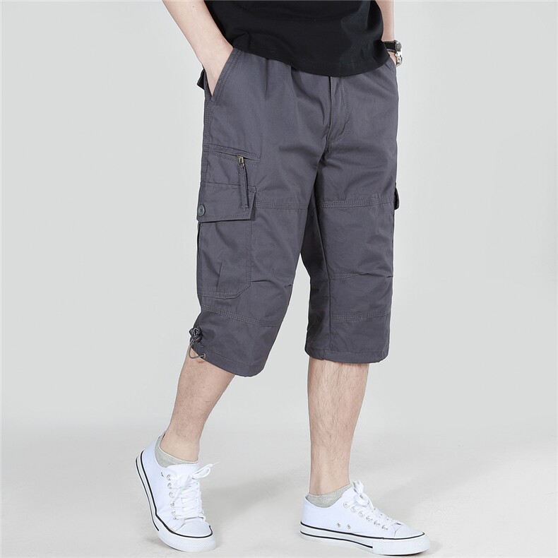 运动短裤男士夏季复古机能风工装裤大码宽松五分裤休闲运动裤,男装休闲裤,电商B212（原钱塘6029）
