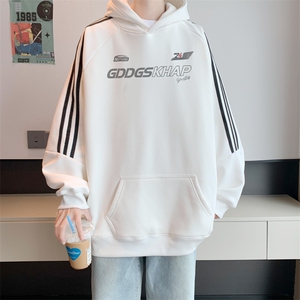 400高克重华棉卫衣秋冬内景宽松连帽衫男WY00252/P55加绒P60图片