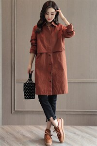 风衣女中长款2025年春秋新款气质流行女装爆款小个子韩版休闲外套图片