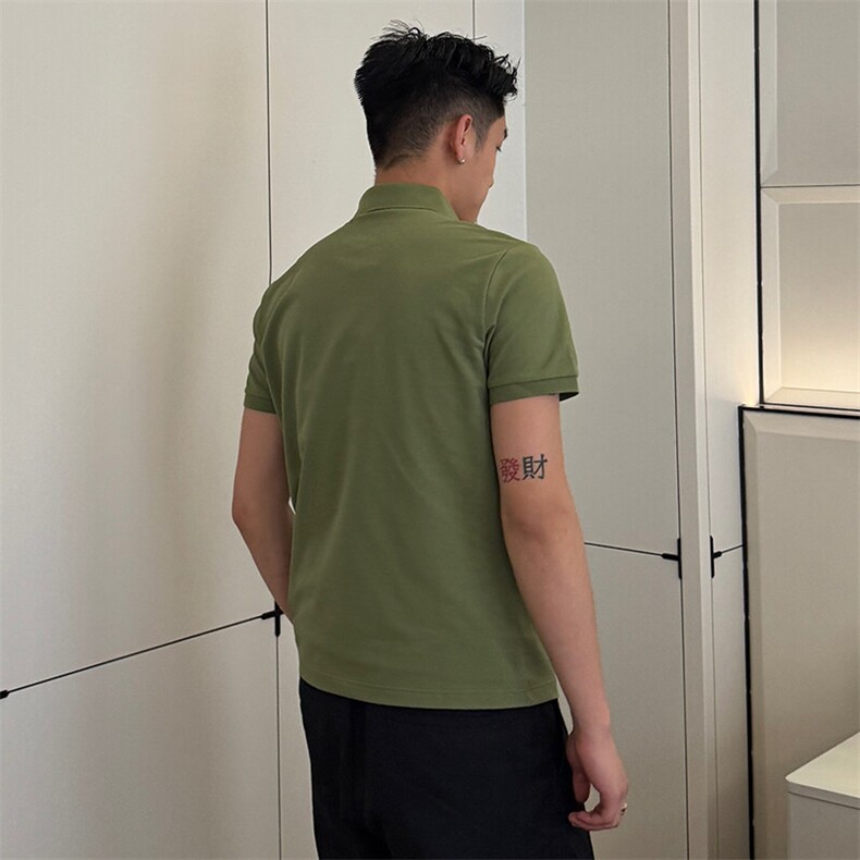 7A抑菌220克丝光珠地高品质常年主推短袖T恤翻领Polo衫T0257,男装Polo衫,电商D342