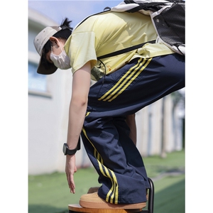 抖音品质潮流美式条纹设计速干百搭休闲裤B315-K25418-特p35控68图片