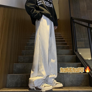 冬季加绒加厚休闲裤男美式高街个性百搭运动裤K1775/P5578图片