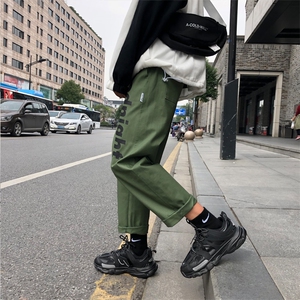 工装裤男潮牌束脚裤韩版潮流休闲裤网红抖音束腿秋季裤子K135-P20图片