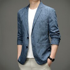 2023秋季新款男士西服中年商务休闲时尚男装纯色西装上衣外套，男装西服，电商B212（原钱塘6029）