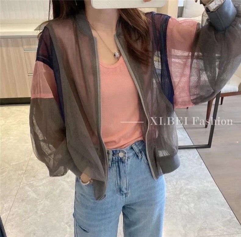 二面穿网纱防晒，其它，首选