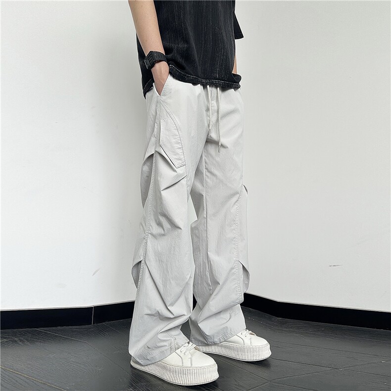 高品质小米格弹力日常通勤痞帅百搭宽松休闲裤KZ33A001-TP35，男装休闲裤，电商A247