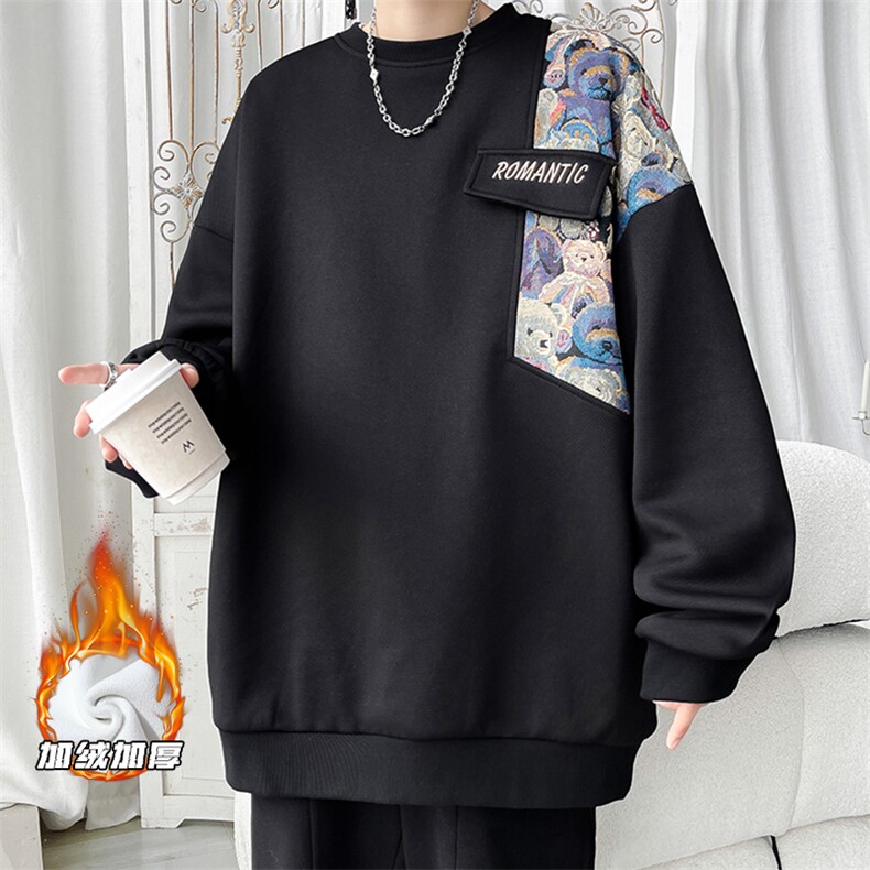 2025HW23592加绒旋律风车大码摇粒绒卫衣M-5XHW23792-特P35，男装卫衣，电商A022