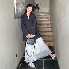 【现货】新款图两件套8655西装P145-K218半身裙P95-K158，女装套装/套裙，2C301