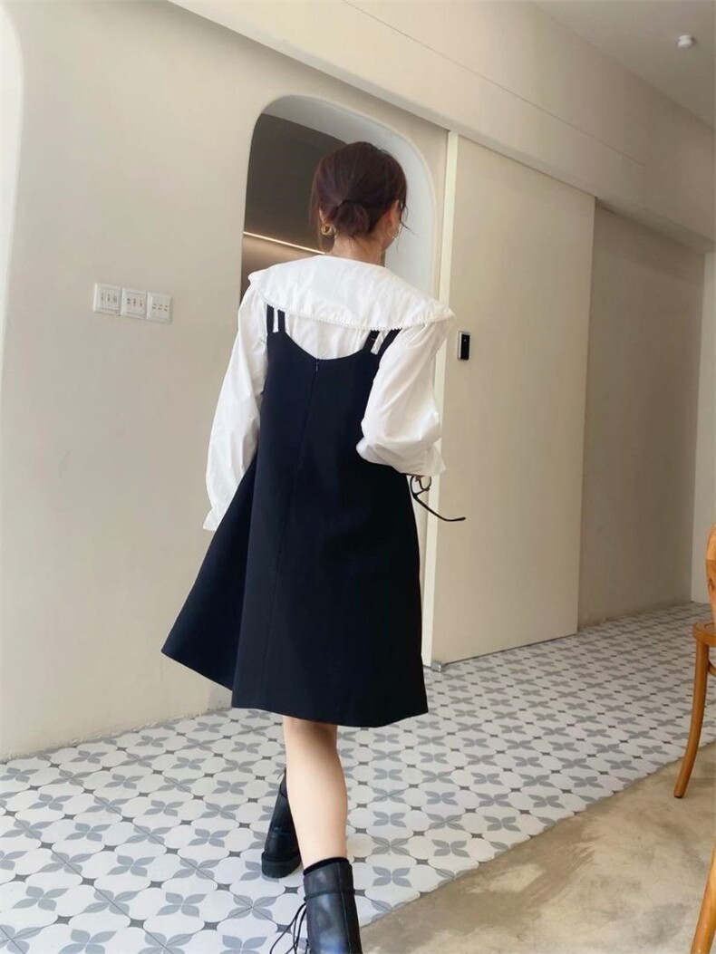 韩版大翻领两件套裙，其它，Balance Studio