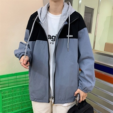 秋外套男ins潮港风情侣装春装衣服韩版宽松夹克假两件W1184-P65，男装夹克，星座512-2
