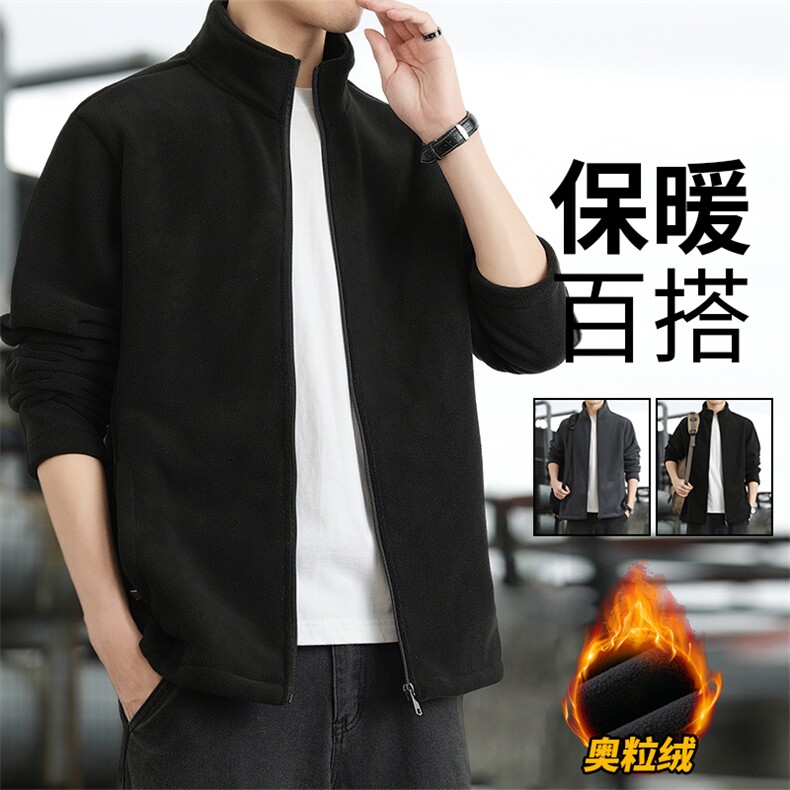 双面奥粒绒卫衣男400克加绒加厚冬季卫衣男0907-P58图片