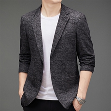 DJ8825钱塘2020-3商务休闲简约秋冬季新款中年男士西服P147，男装西服，钱塘207-3