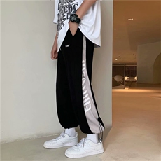 裤子男夏季束脚休闲裤港风高街ins潮牌韩版潮流宽松直筒AK8211-30，男装休闲裤，星座1008-1