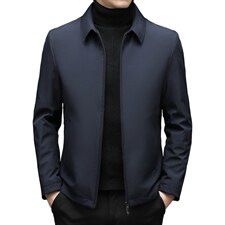 中年男新款冬季加厚休闲上衣爸爸冬装保暖外套羽绒服ZLF01-P185，男装羽绒服，电商B212（原钱塘6029）