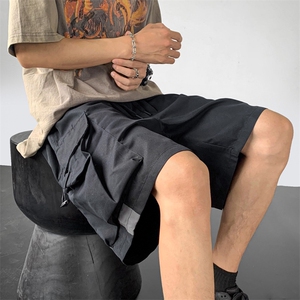 休闲短裤男韩版潮流大口袋口袋夏季2024新款ins帅五分裤K4076-P30图片
