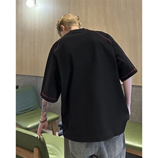 美式潮牌解构圆领短袖T恤男款夏季半袖体恤上衣25XT77212特批25，男装T恤，电商A042