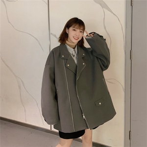 2025秋冬新款毛呢夹克外套男女情侣装短款上衣 星座812-F352-P108图片