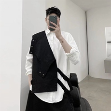 高街机能风马甲外搭男潮痞帅工装背心马夹男BA06-P32，男装背心/马甲，星座208-5