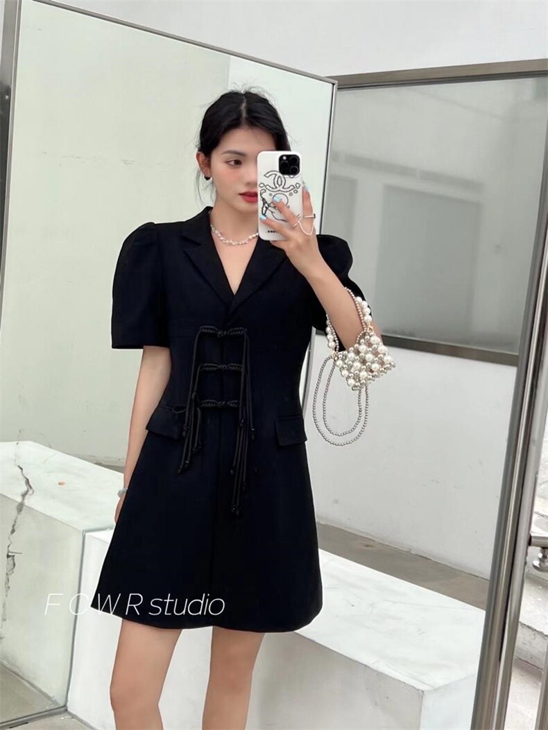 盘扣西装连衣裙，女装西装，非诚勿扰